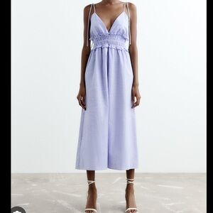 Zara Striped Midi Dress